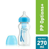 Baby bottle Wideneck Option+ 270ml - BLUE/PINK