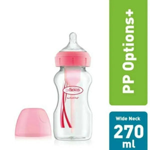 Baby bottle Wideneck Option+ 270ml - BLUE/PINK