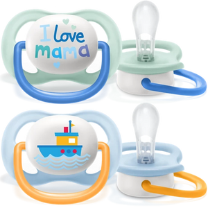 Ultra Air Pacifier I Love Mama, 0-6M, BOY