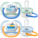 Ultra Air Pacifier I Love Mama, 0-6M, BOY