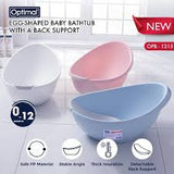 Egg-Shaped Baby Bathtub White