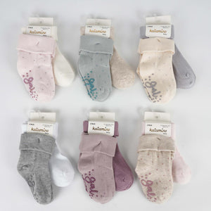 2 Piece ABS anti-split  Girl Socks