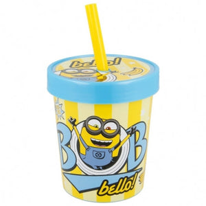 Daily use Ice Cream Tub Straw Tumbler 560 ml